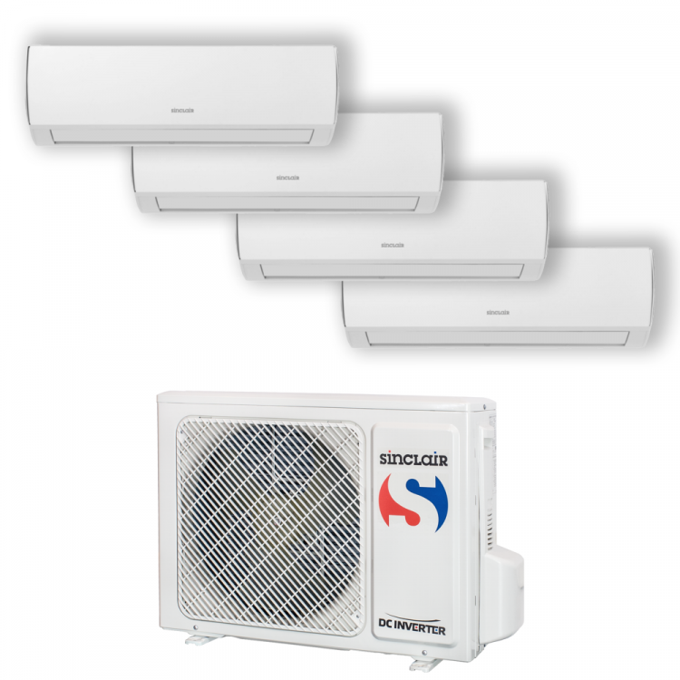 Klimatizace Sinclair multisplit - 1x MV-E28BI 4x MV-H07BIF 8,0 kW