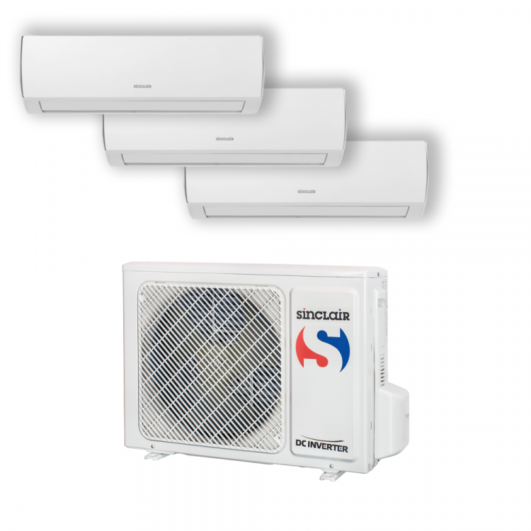 Klimatizace Sinclair multisplit - 1x MV-E21BI 3x MV-H07BIF 6,1 kW